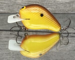 Black Label Balsa - CBS 1 - Balsa Squarebill Crankbait - Hot Mustard Color - Bagley B1
