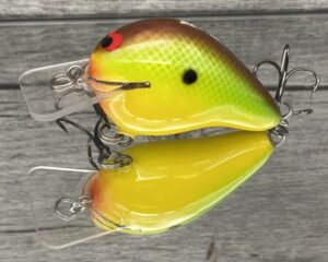 Black Label Balsa - Wreck - Balsa Squarebill - Chartreuse Classic Color - Zoom WEC E-1