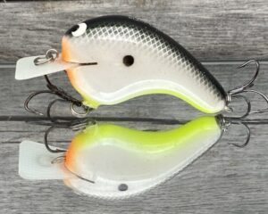 Black Label Balsa - Potbelly - Hybrid Squarebill Crankbait - Hot Shad Color