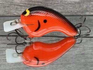 Black Label Balsa - Potbelly - Hybrid Squarebill Crankbait - Fireball Color