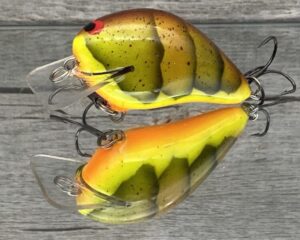 Black Label Balsa - Ricochet Jr. - Custom Balsa Crankbait - Rotten Craw Color