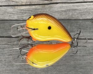 Black Label Balsa - Wreck - Balsa Squarebill - Hot Mustard Color - Zoom WEC E-1