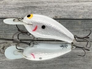 Black Label Balsa - Little Cliffie - Signature Series Crankbait - White Knight Color