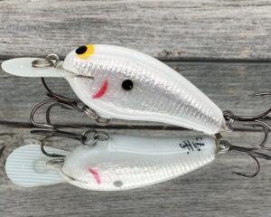 Black Label Balsa - Little Cliffie - Signature Series Crankbait - White Knight Color