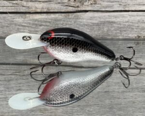 Greenfish Tackle - GT6 - Custom Balsa Crankbait - Foil Black Color