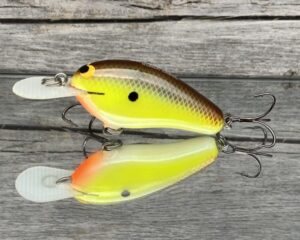 Black Label Balsa - Little Cliffie - Custom Balsa Crankbait - River Bream Color