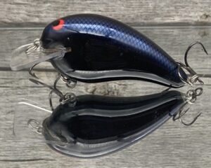 Black Label Balsa - Ricochet - Custom Balsa Crankbait - Lights Out Color