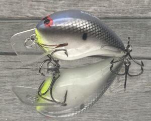 Black Label Balsa - Ricochet Jr. - Custom Balsa Crankbait - Neon Shad Color