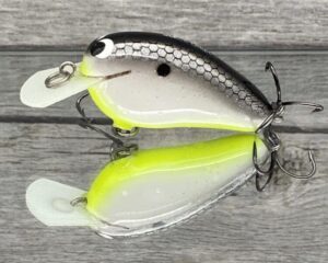 Black Label Balsa - Peanut - Balsa Crankbait - Hot Date Color - Zoom WEC Mutt