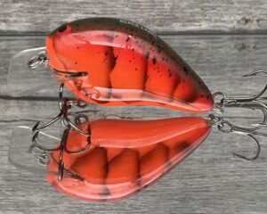 Black Label Balsa - Ricochet Jr. - Custom Balsa Crankbait - Delta Craw Color