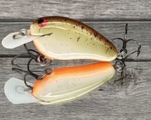 Black Label Balsa - Peanut - Balsa Crankbait - Root Beer Color - Zoom WEC Mutt