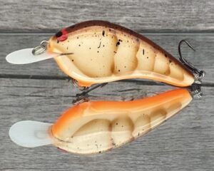 Black Label Balsa - Slim Series - Custom Balsa Crankbait - Brown Craw Color
