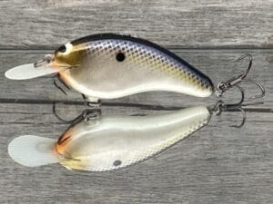 Black Label Balsa - Slim Series - Custom Balsa Crankbait - Threadfin Shad Pearl Color
