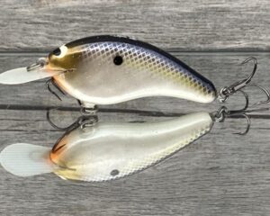 Black Label Balsa - Slim Series - Custom Balsa Crankbait - Threadfin Shad Pearl Color