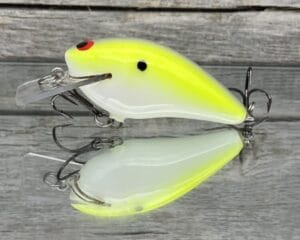 Black Label Balsa - BL 1.5 - Balsa Squarebill - Chartreuse Illusion Color