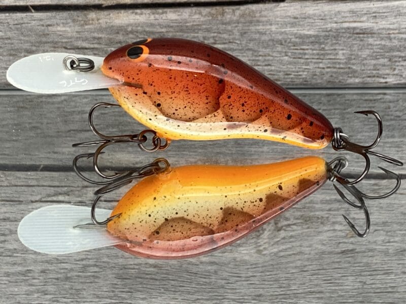 Greenfish Tackle - GT6 - Custom Balsa Crankbait - Orange Craw Color - Wood  Bait Country