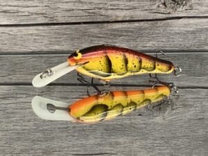 Black Label Balsa - SS Shad - Custom Balsa Crankbait - Spring Craw Color