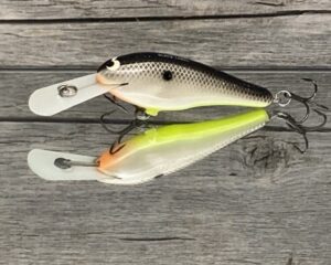 Black Label Balsa - SS Shad - Custom Balsa Crankbait - Hot Shad Color