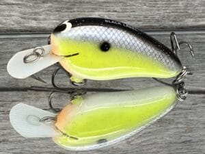 Black Label Balsa - Peanut - Balsa Crankbait - Chartreuse Magic Color - Zoom WEC Mutt
