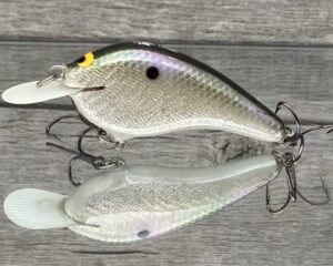 Black Label Balsa - Slim Series - Custom Balsa Crankbait - Gizzard Shad Foil Color