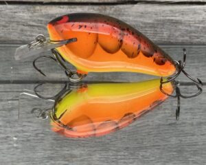 Black Label Balsa - BL 1.5 - Balsa Squarebill - 3 Alarm Craw Color - RC 1.5