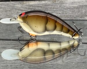 Black Label Balsa - Slim Series - Custom Balsa Crankbait - HD Craw Color