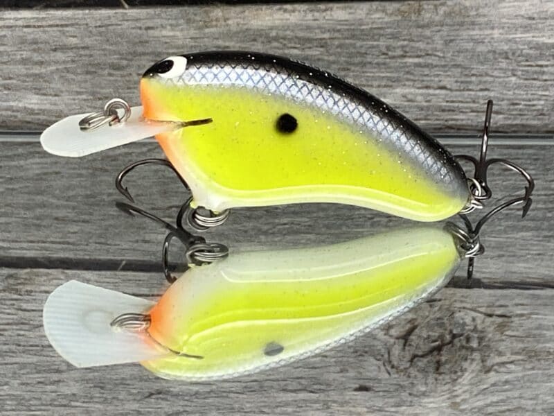 Black Label Balsa - Hickster - Balsa Crankbait - Chartreuse Magic