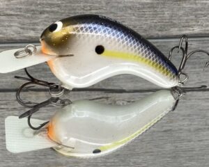 Black Label Balsa - Potbelly - Hybrid Squarebill Crankbait - Threadfin Shad Pearl Color