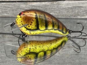 Black Label Balsa - Ricochet - Custom Balsa Crankbait - Rotten Craw Color