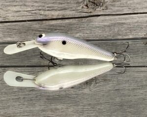 Black Label Balsa - SS Shad - Custom Balsa Crankbait - Shimmer Shad Color