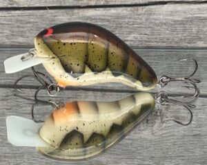 Black Label Balsa - CBS 2 - Custom Balsa Squarebill Crankbait - HD Craw Color- Bagley B2