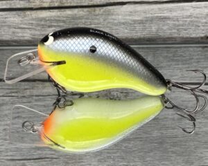 Black Label Balsa - Head Hunter - Custom Balsa Squarebill Crankbait - Chartreuse Magic Color - Zoom WEC E-2