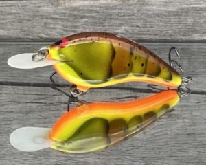 Black Label Balsa - Slim Series - Custom Balsa Crankbait - Rotten Craw Color