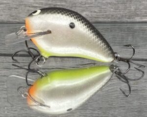 Black Label Balsa - Ricochet Jr. - Custom Balsa Crankbait - Hot Shad Color