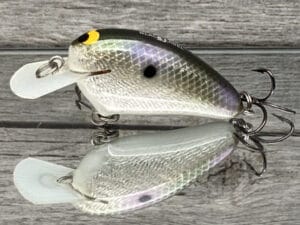 Black Label Balsa - Peanut - Balsa Crankbait - Foiled Gizzard Shad Color - Zoom WEC Mutt