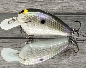 Black Label Balsa - Peanut - Balsa Crankbait - Foiled Gizzard Shad Color - Zoom WEC Mutt