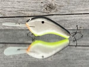 Black Label Balsa - Double D - Deep Diving Balsa Crankbait - Hot Shad Color