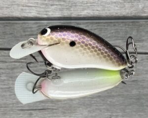 Black Label Balsa - Peanut - Balsa Crankbait - Triple Threat Shad Color - Zoom WEC Mutt