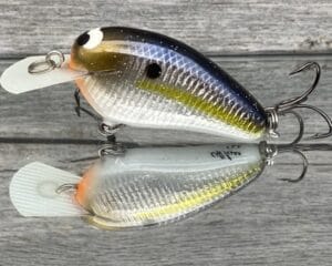 Black Label Balsa - Peanut - Signature Series Crankbait - Foiled Threadfin Shad Color - Zoom WEC Mutt