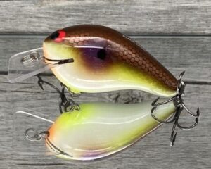 Black Label Balsa - Head Hunter - Custom Balsa Squarebill Crankbait - High Rock Shad Color - Zoom WEC E-2