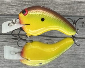 Black Label Balsa - Potbelly - Hybrid Squarebill Crankbait - Chartreuse Classic Color