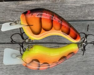 Black Label Balsa - Potbelly - Hybrid Squarebill Crankbait - 3 Alarm Craw Color