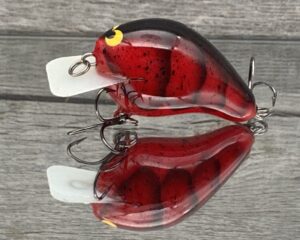 Black Label Balsa - CBS 1 - Balsa Squarebill Crankbait - Red Craw Color - Bagley B1