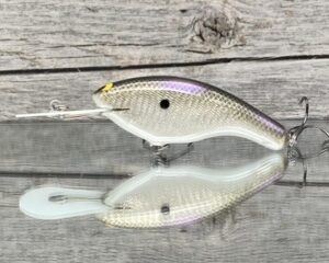 Black Label Balsa - Slim DD Series - Custom Balsa Crankbait - Gizzard Shad Foil