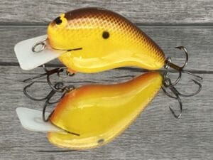 Black Label Balsa - CBS 2 - Custom Balsa Squarebill Crankbait - Hot Mustard Color- Bagley B2