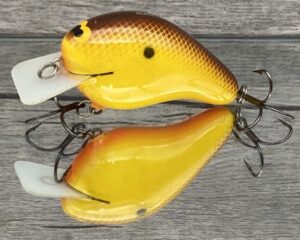 Black Label Balsa - CBS 2 - Custom Balsa Squarebill Crankbait - Hot Mustard Color- Bagley B2