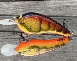 Black Label Balsa - Slim Signature Series Balsa Crankbait - Foiled Spring Craw Color