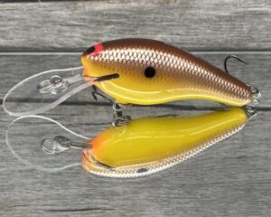 Black Label Balsa - K II - Custom Balsa Crankbait - Spicy Mustard Color
