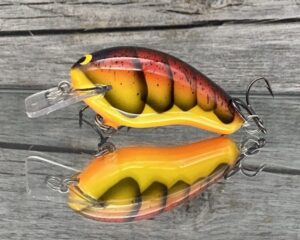 Black Label Balsa - Prowler - Custom Balsa Squarebill Crankbait - Spring Craw Color