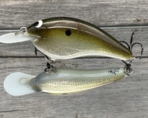 Black Label Balsa - Slim Signature Series Balsa Crankbait - Foiled Sexy Green Gizzard Foil Color
